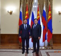 Владислав Ховалыг обсудил с Полномочным послом Монголии в России перспективы железнодорожной связи между Тувой и Монголией