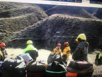Из-за труднодоступности в Убсу-Нурском заповеднике Тувы при тушении лесного пожара воду топили из ледников