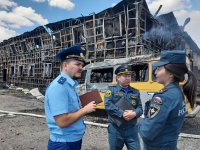 Прокуратура Кызыла проводит проверку после крупного пожара в столице Тувы