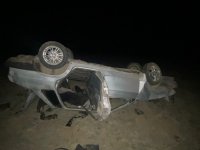 В Туве пьяный подросток за рулем опрокинул машину со своими друзьями-сверстниками