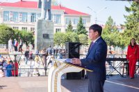 Мэр Кызыла Карим Сагаан-оол поздравил кызылчан с Днем города