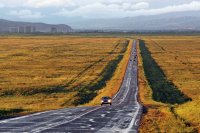 Общая протяженность дорог в Туве 8965 км, 85% из них имеют грунтовое покрытие