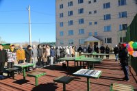 В Кызыле рядом с общежитием ТувГУ открыта многофункциональная спортплощадка