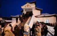 Места проведения ночных молебнов и обрядов "Сан салыр" в Кызыле и Чадане