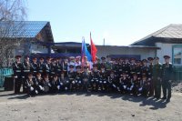 В столице Тувы прошёл парад для фронтовика Георгия Абросимова