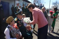 В столице Тувы прошёл парад для фронтовика Георгия Абросимова
