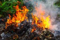 Житель Тувы оштрафован за накопленный мусор, который загорелся