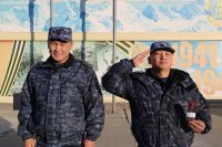 Владимир Данзы посетил сводный отряд МВД Тувы в Чеченской Республике