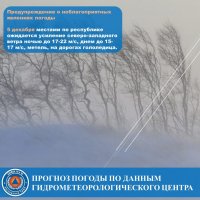 5 декабря по Туве прогнозируется снег