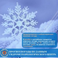9 декабря в Туве ожидаются сильные морозы