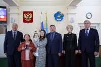 Сенатор РФ Дина Ивановна Оюн приняла участие во вручении ордена Мужества семьям павших в бою Героев