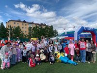 В Туве в День защиты день впервые прошел марафон-забег на колясках среди детей с ОВЗ