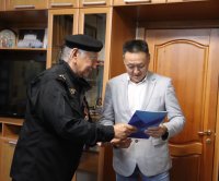 Аяс Калзан побывал в родном министерстве внутренних дел в Туве