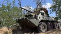 Расчет бойцов из Тувы поразил цель из самоходного миномета "Нона-СВК"