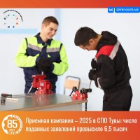 На поступление в техникумы и колледжи Тувы подано более 6,5 тысяч заявлений