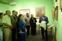 В Туве презентовали картину «Иллюминация Кремля в честь коронации царя Николая II в 1896 году»