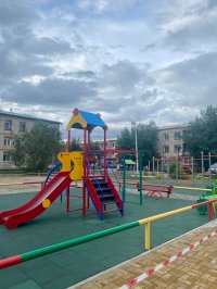 В правобережном микрорайоне Кызыла открыта новая детская площадка