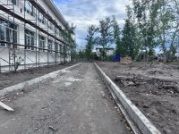 В Шагонаре ведется капремонт школы № 1