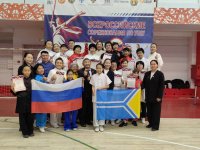 Коллекцию медалей всех видов собрала команда ушуистов Тувы на всероссийских соревнованиях
