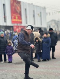 Во время празднования Шагаа сотрудник УМВД России по Кызылу занял призовое место в игре тевек 