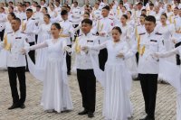 Традиционный Кадетский бал в Туве впервые прошел под открытым небом