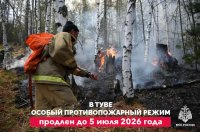 В Туве продлили особый противопожарный режим до 5 июля