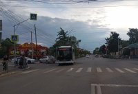 В Кызыле водитель легковушки решил не уступать дорогу пассажирскому автобусу