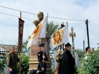 В  Кызыле на территории Воскресенского собора открыт памятник канонизированному императору Николаю II