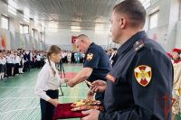 В школе №11 Кызыла появился класс Росгвардии
